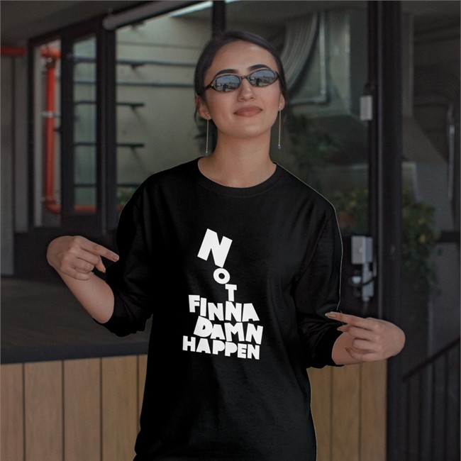 The Barstool Sports Store Not Finna Damn Happen Tee Shirt
