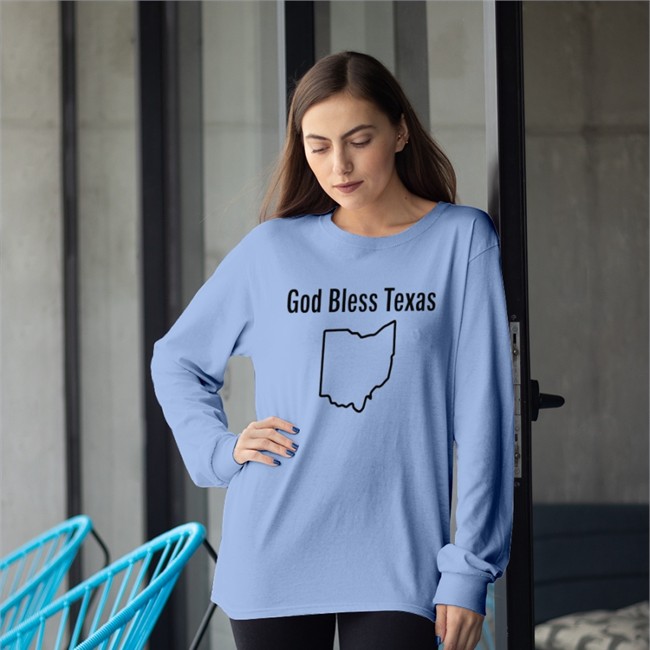God Bless Texas Ohio Hoodie Lucca International Merch