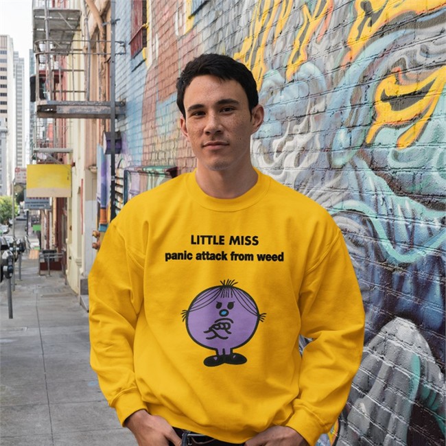 Empty Rico Little Miss Panic Attack From Weed Tee Shirt Dumbricardo