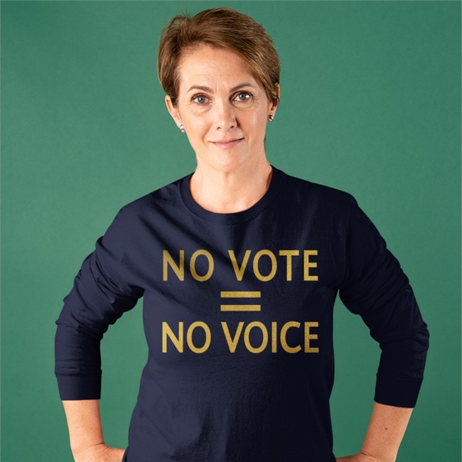 No Vote = No Voice Shirts No Vote = No Voice Tee Shirt