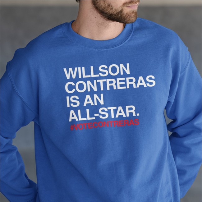 Willson Contreras Is An All Star Shirt Obvious Shirts Chicago Cubs Vote Cubs Willson Contreras Is An All Star Sweatshirt Obvious Shirts Chicago Cubs Vote Cubs