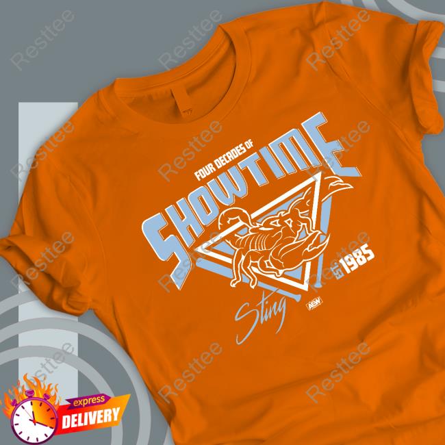 Four Decades Of Showtime! Sting Est.1985 Tee Shirt Shopaew Merch Official Four Decades Of Showtime! Sting Est.1985 Shirt
