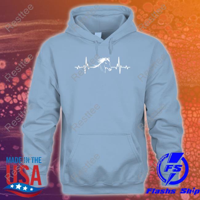 Horselove Merch Heartbeat Horse Long Sleeve