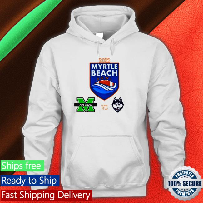 Uconn Vs Marshall 2022 Myrtle Beach Bowl Matchup Hoodie