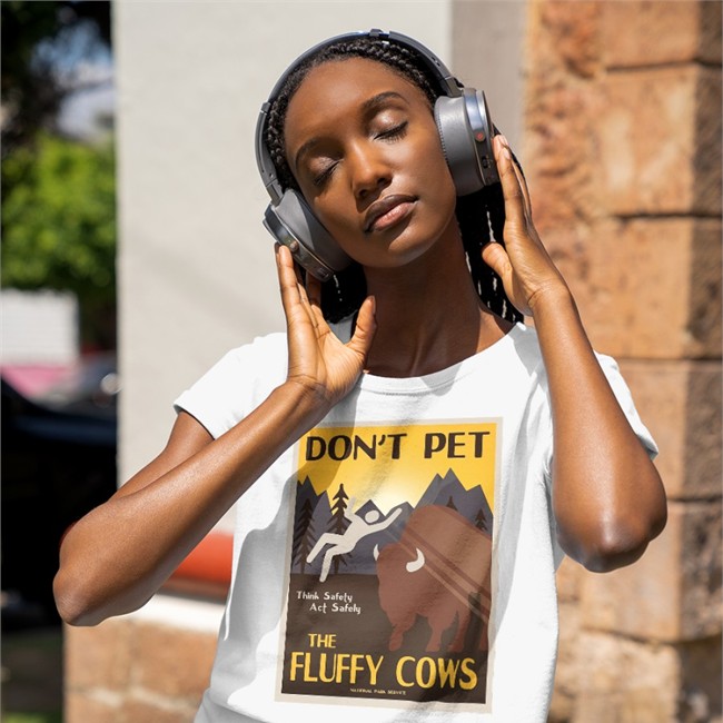 Don't Pet The Fluffy Cows Think Safety Act Safely T Shirt