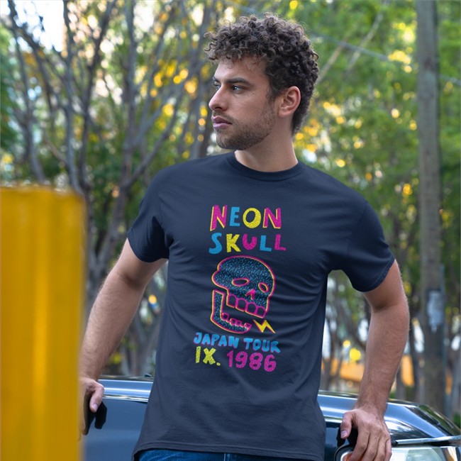 World Of Horror Neon Skull T-Shirt
