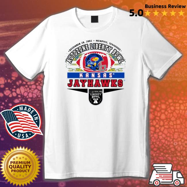 Official 2022 AutoZone Liberty Bowl Kansas Jayhawks football Hooded Sweatshirt