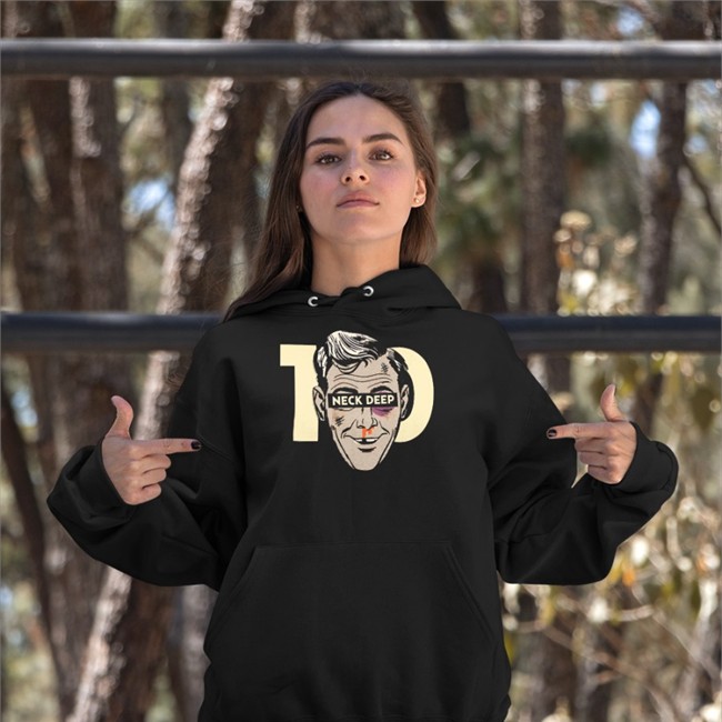 Neck Deep Rain In July 10 Year Anniversary Long Sleeve Shirt Neck Deep Merch Black Rain In July 10 Year Anniversary T Shirt