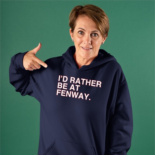 I'd Rather Be At Fenway Crewneck Sweatshirt Obvious Shirts