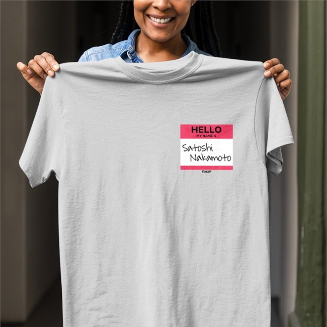 Fomo21 Merch Hello My Name Is Satoshi Nakamoto Hoodie