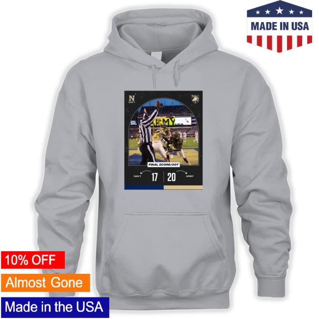 Official Army 20 17 Navy Football 2022 gameday matchup final score Hoodie