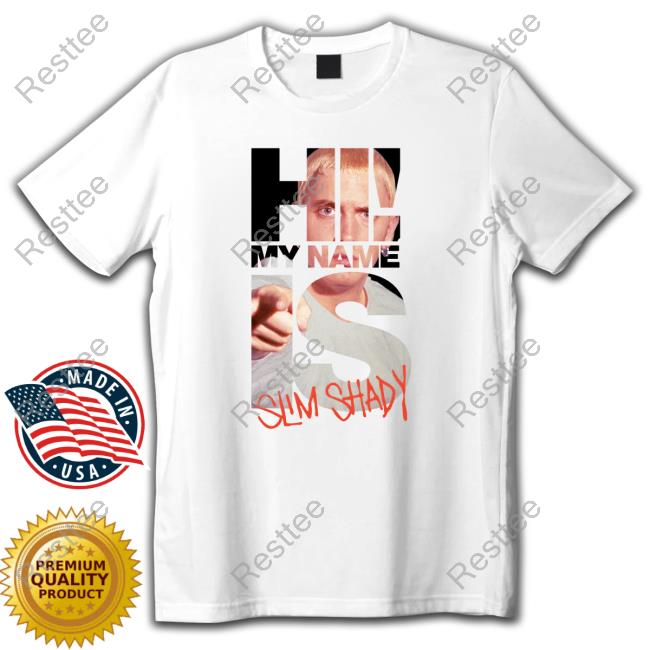 Official Shop Eminem Merch My Name Is... Photo T-Shirt