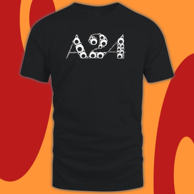 Black googly eye puff Tee Shirt