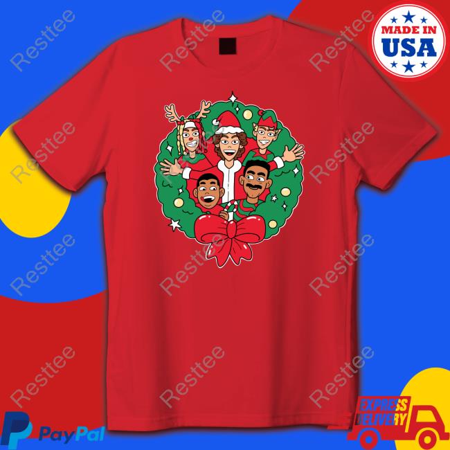 Benitez Merch Wreath Christmas Hooded Sweatshirt Baylenlevine