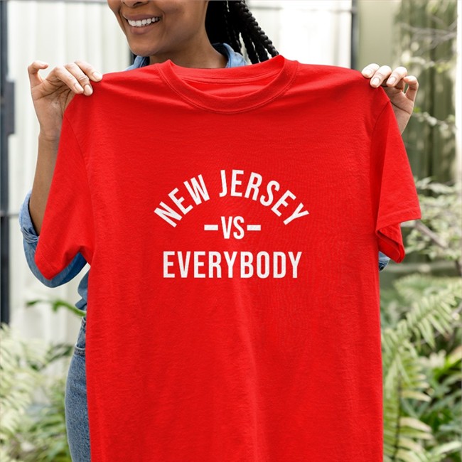 Jon Bon Jovi New Jersey Vs Everybody Tee Shirt New Jersey Vs Everybody Merch