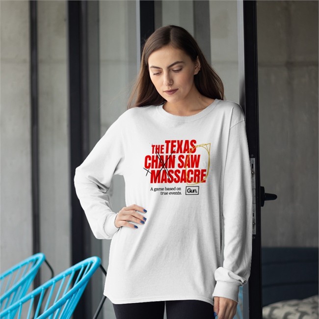 Weskeltner The Texas Chain Saw Massacre A Game Based On True Events Gun T-Shirt Weskeltner The Texas Chain Saw Massacre A Game Based On True Events Gun Hooded Sweatshirt