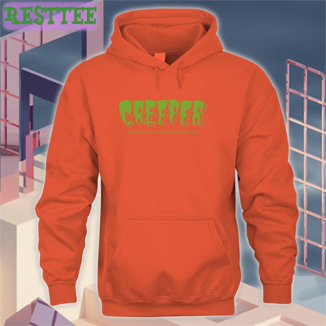 Creeper Merch Creeper Haunted Music For Haunted People Crewneck Sweatshirt Allotment Creeper Haunted Music For Haunted People Sweatshirt