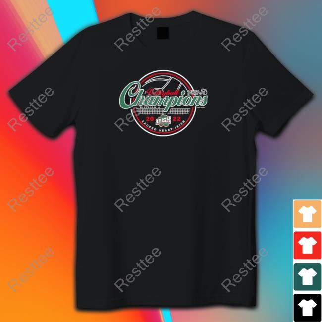 2022 MHSAA Volleyball D4 Champions Mt. Pleasant Sacred Heart Irish Shirt