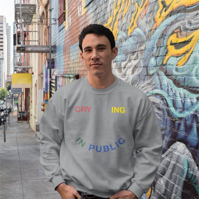 Hello Merch Crying In Public Remix Hooded Sweatshirt Madi Diaz