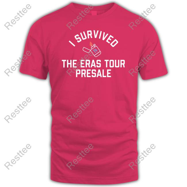 I Survived The Eras Tour Presale Long Sleeve T Shirt Pittsburgh Clothing Company Merch