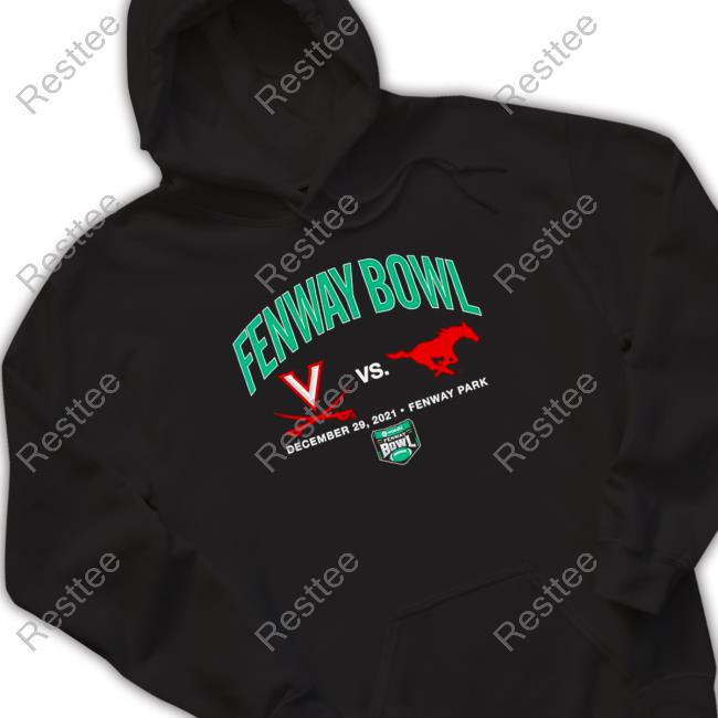 Virginia Cavaliers vs SMU Mustangs 2022 Fenway Bowl Dueling shirt Hooded Sweatshirt
