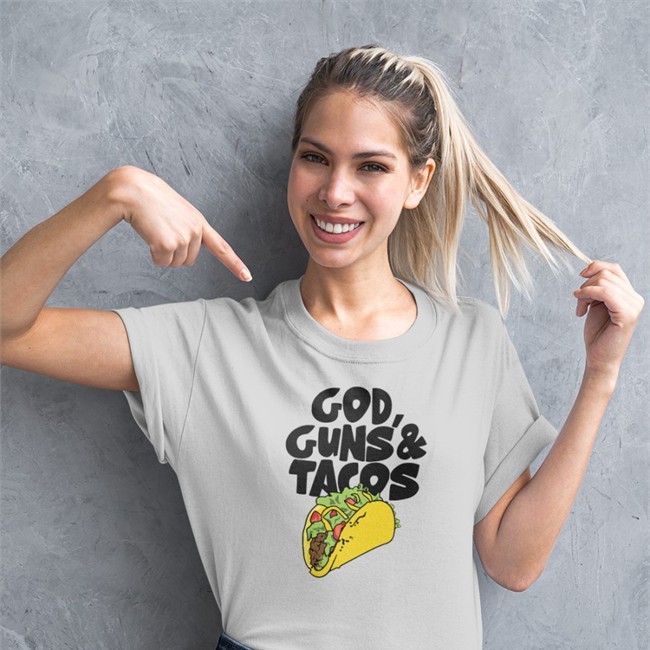 Bunker Branding Guns And Tacos Long Sleeve Shirt Guns And Tacos Tee