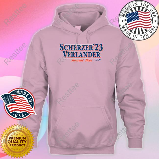 Breakingt Merch Scherzer Verlander 23 Amazin' Aces Long Sleeved T Shirt Scherzer Verlander 23 T Shirt
