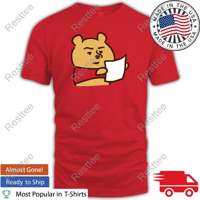 Winnie The Pooh Reading Tee Winnie The Pooh Reading Tee