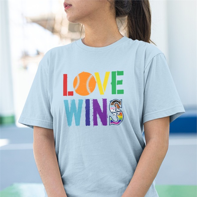 Love Wins Lgbtq Seattle Mariners Long Sleeve T Shirt
