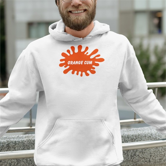 Orange Cum Shirts Shirts That Go Hard Merch Orange Cum Long Sleeve