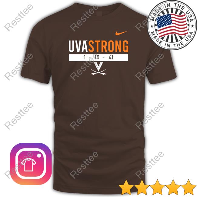 Official UVA Strong Tees Navy Blue