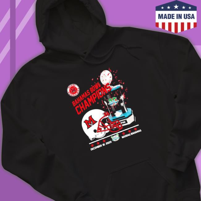 Miami RedHawks Bahamas Bowl Champions 2022 Shirt Official Miami RedHawks Bahamas Bowl Champions 2022 Tee Shirt