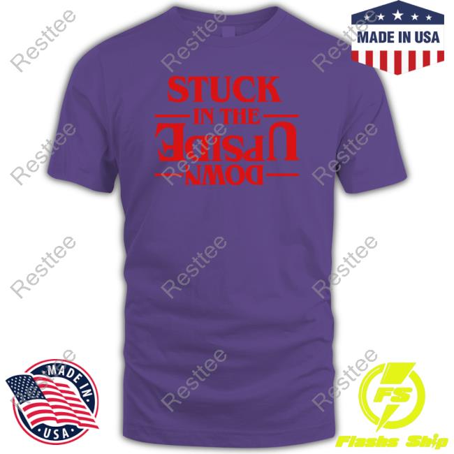 Velvet Sky Stranger Things Stuck In The Upside Down T Shirt Official Stranger Things Stuck In The Upside Down Shirt