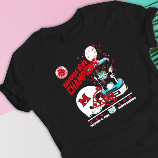 Miami RedHawks Bahamas Bowl Champions 2022 Tee Shirts