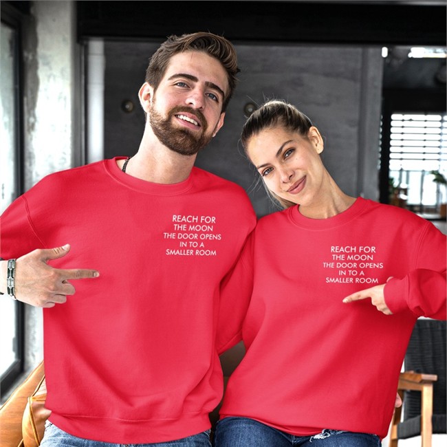 Reach For The Moon The Door Opens In To A Smaller Room Long Sleeve T Shirt Poorly Translated Shirts Reach For The Moon The Door Opens In To A Smaller Room Hoodie