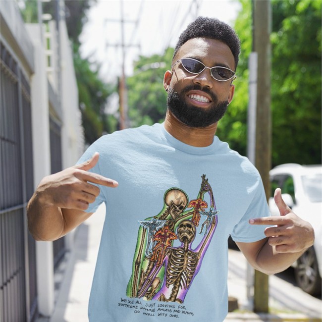 We're All Just Looking For Someone Whose Angels And Demons Go Well With Ours Shirt White