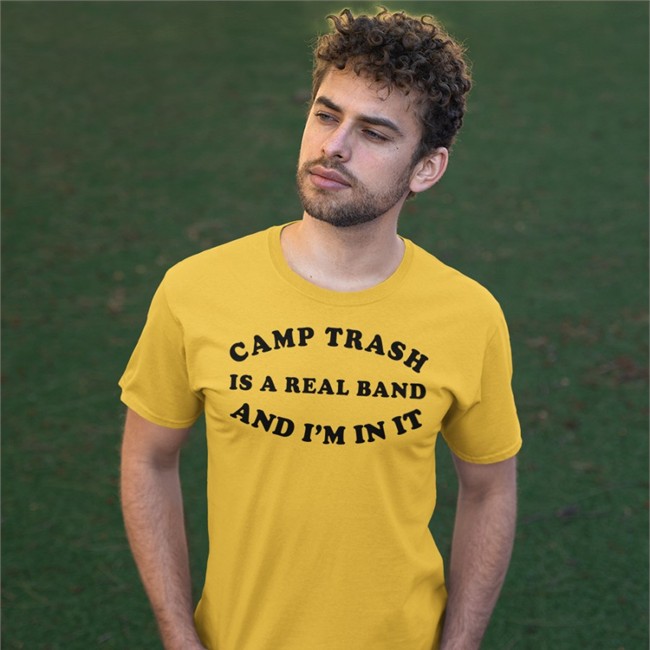Camp Trash Announce New Merch Camp Trash Is A Real Band And I'm In It Sweatshirt Franzia Mom