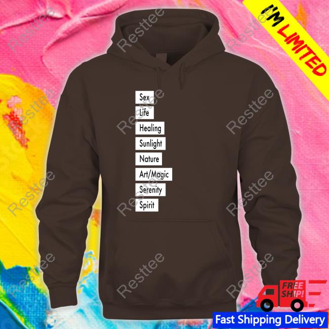 Ajobyajo Merch Sex Life Healing Sunlight Nature Art Magic Serenity Spirit Shirt Bisexual Armys