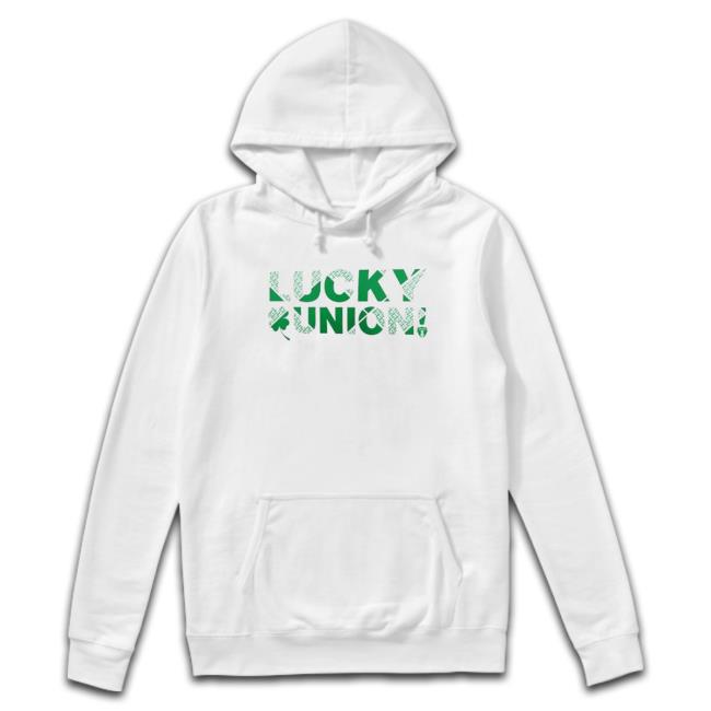 Men’s Philadelphia Union White St. Patrick’s Day Lucky Long Sleeve T Shirt Official Men’s Philadelphia Union White St. Patrick’s Day Lucky Tee