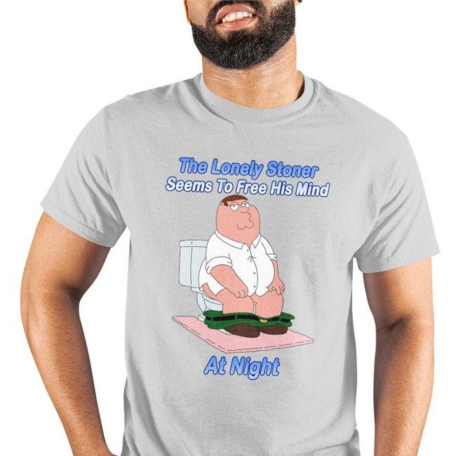 Peter Griffin The Lonely Stoner Seems To Free His Mind At Night Shirt