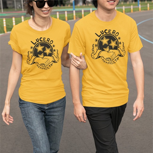 Lucero Merch Rough Handshake T Shirt