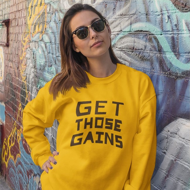 Wolfinwolfi Get Those Gains Hoodie