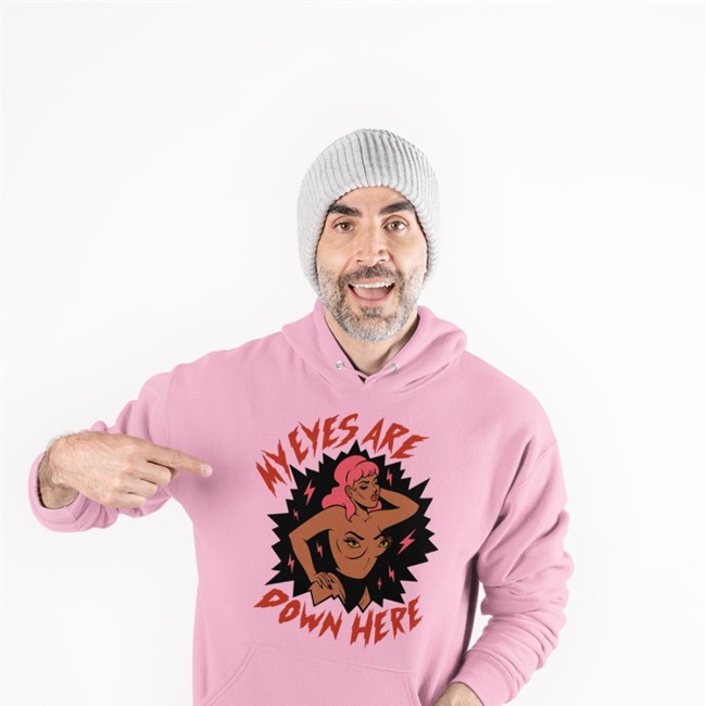 My Eyes Are Down Here Shirt Tragic Girls
