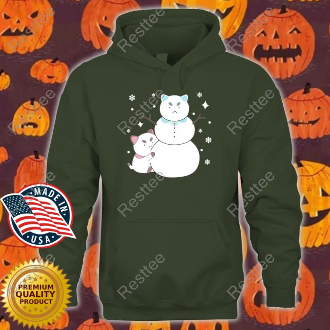 Bee And Puppycat Snowman Tee Shirt Bee And Puppycat Merch Snowman Crewneck Sweatshirt