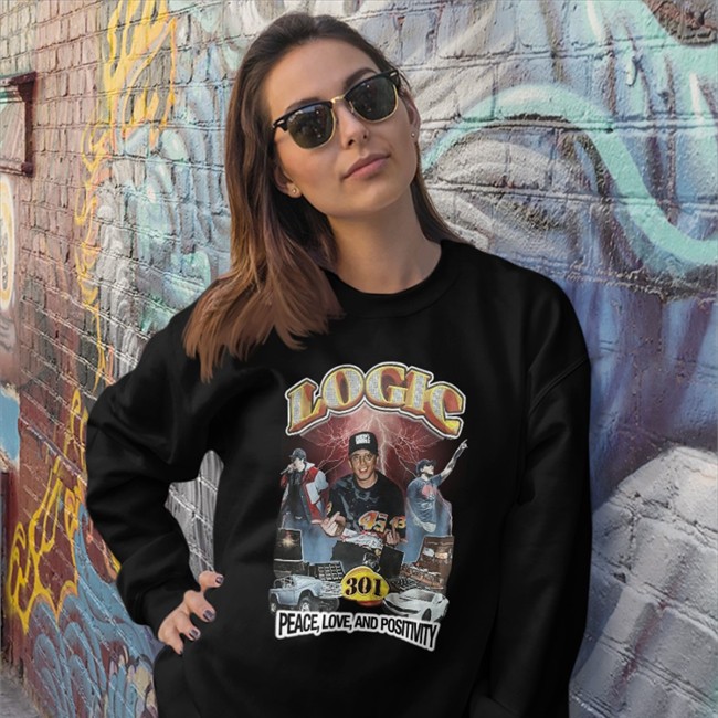 Logic Peace Love And Positivity Shirt Logic301