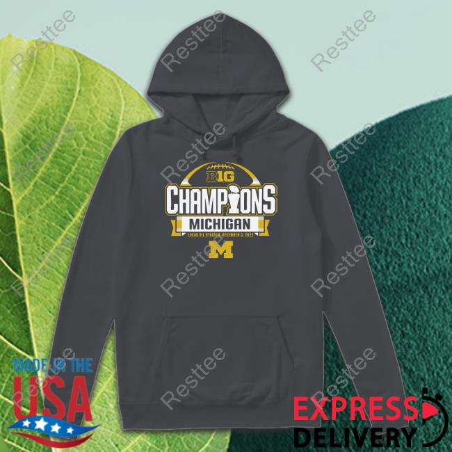 Michigan Wolverines 2022 Big 10 Football Conference Champions Shirt Official Big Champions Michigan Shirt