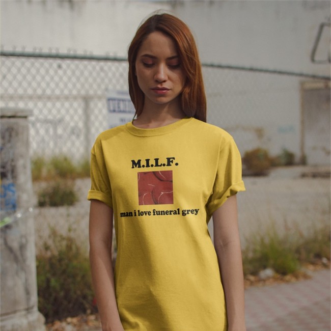 Milf Man I Love Funeral Grey T Shirts Milf Man I Love Funeral Grey T Shirts