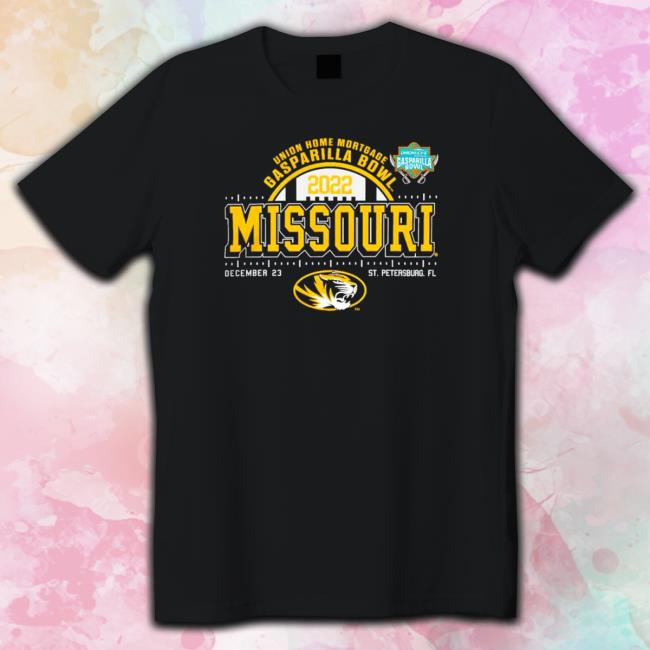 Official Missouri Tigers 2022 Gasparilla Bowl Playoff Football T Shirt