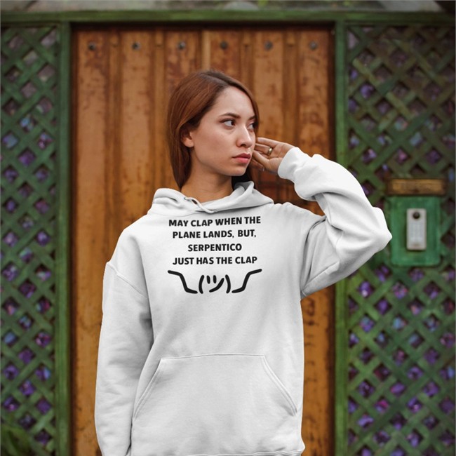 Nyla Nyla May Clap When The Plane Lands But Serpentico Just Has The Clap Shirt Snakeman King Serpentico May Clap When The Plane Lands But Serpentico Just Has The Clap V Neck T Shirt Nyla Nyla King Serpentico