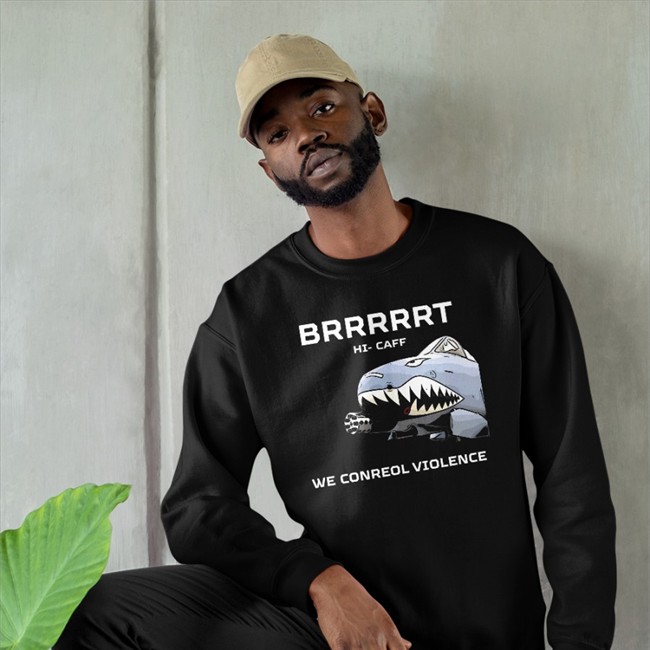 Dale Stark Brrrrrt Hi Caff We Conreol Violence Sweatshirt Battle Flamingo Dale Stark Brrrrrt Hi Caff We Conreol Violence T Shirt Battle Flamingo